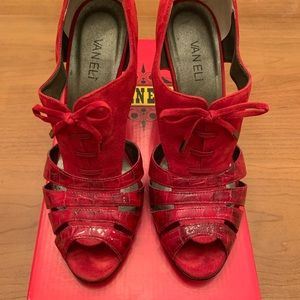 Vaneli Red Suede Shoes